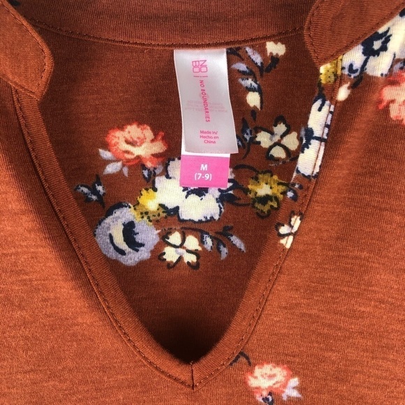 Juniors No Boundaries Boho Brown Floral Dress Size Medium! - Picture 3 of 7